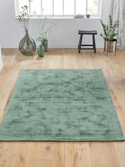 La Redoute Intérieurs Sage Izri Aged Effect Lyocell Rug - Image 1 of 3