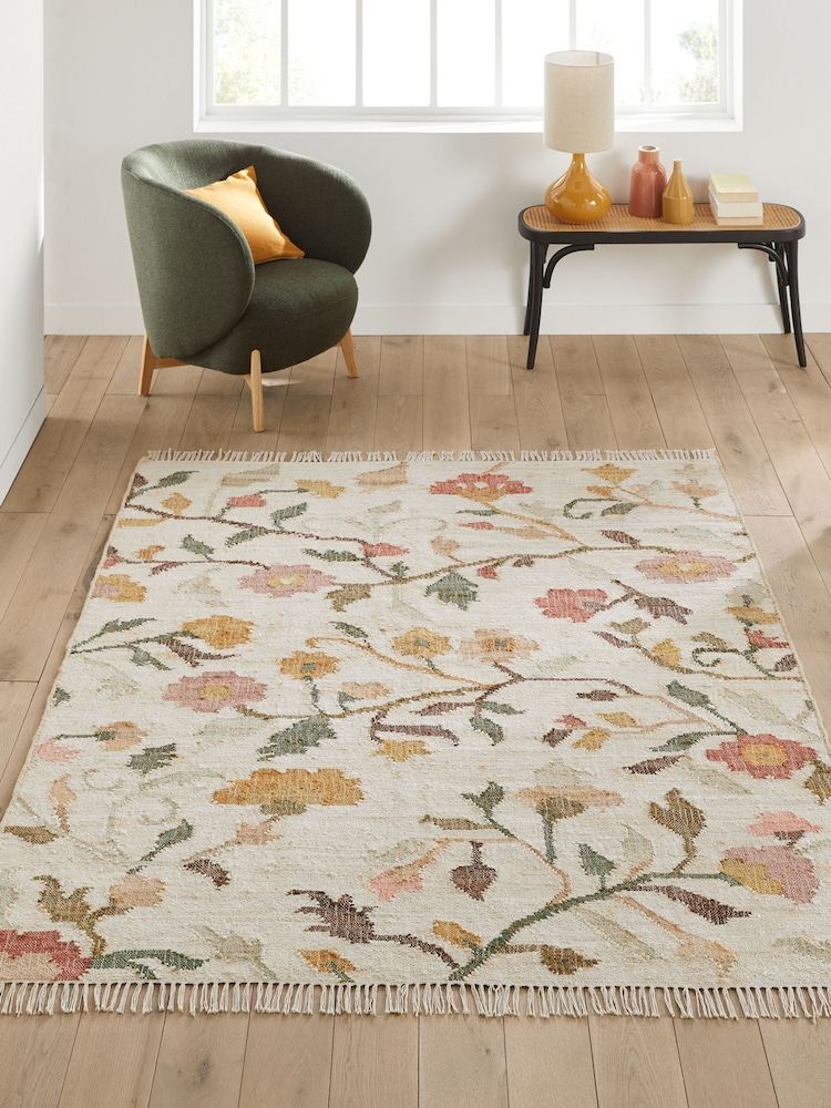 La Redoute Intérieurs Multicolour Flotissy Jute Kilim Rug - Image 1 of 4