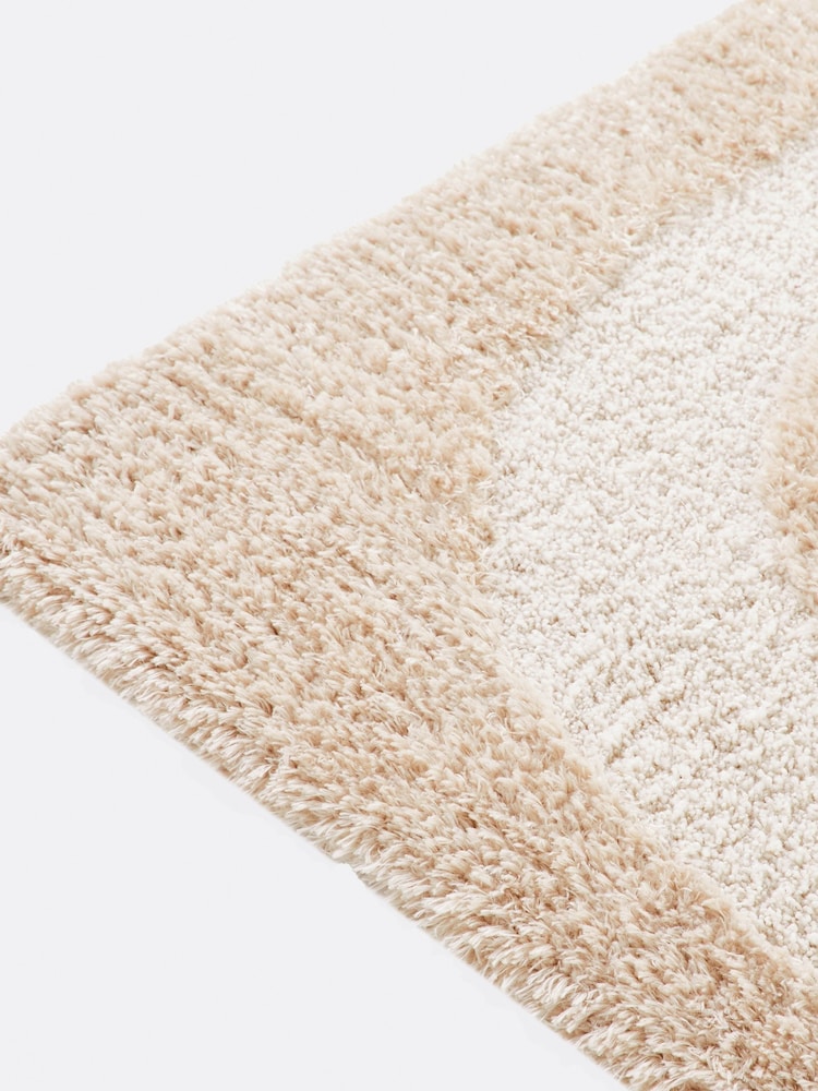 La Redoute Intérieurs Beige Opala Textured Rug - Image 4 of 4