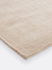 La Redoute Intérieurs Beige Izri Aged Effect Lyocell Rug - Image 3 of 4