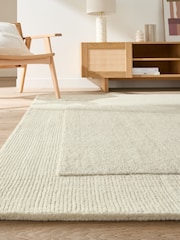 La Redoute Intérieurs Ecru Ilena Wool Rug - Image 1 of 5