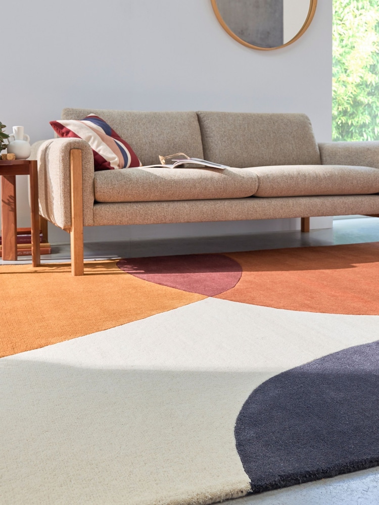 La Redoute Intérieurs Multicolour Signatures Urbana Graphic Colourful Wool Rug - Image 2 of 5 La Redoute Intérieurs Multicolour Signatures Urbana Graphic Colourful Wool Rug - Image 2 of 5