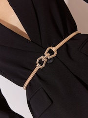 Lipsy Gold Snaffle Buckle Slinky Belt - Image 2 of 7
