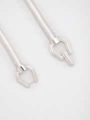 Lipsy Silver Snaffle Buckle Slinky Belt - Image 5 of 6