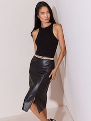 Lipsy Gold Double Slinky Ocassion Waist Belt - Image 3 of 7