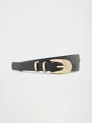 Gold Weave/Burgundy and Black - Lipsy Skinny Belts 3 Pack - Imagen 6 de 9