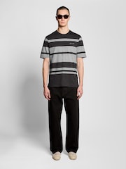 Lyle & Scott Grey Relaxed Stripe T-Shirt - Image 2 of 6