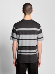 Lyle & Scott Grey Relaxed Stripe T-Shirt - Image 4 of 6