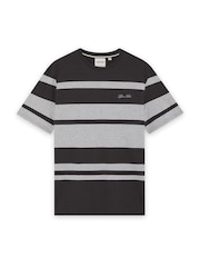 Lyle & Scott Grey Relaxed Stripe T-Shirt - Image 5 of 6