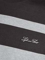 Lyle & Scott Grey Relaxed Stripe T-Shirt - Image 6 of 6