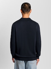 Lyle & Scott Blue Cotton Knitted Shirt - Image 2 of 6