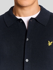 Lyle & Scott Blue Cotton Knitted Shirt - Image 4 of 6