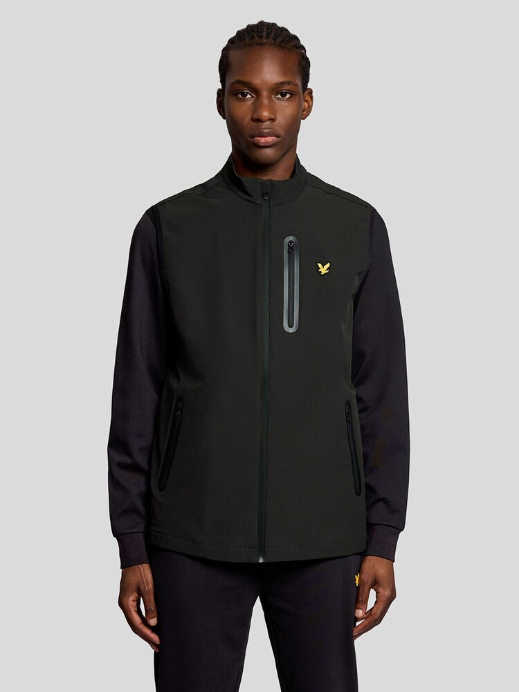 Lyle & Scott Black Branded Gilet - Image 1 of 6