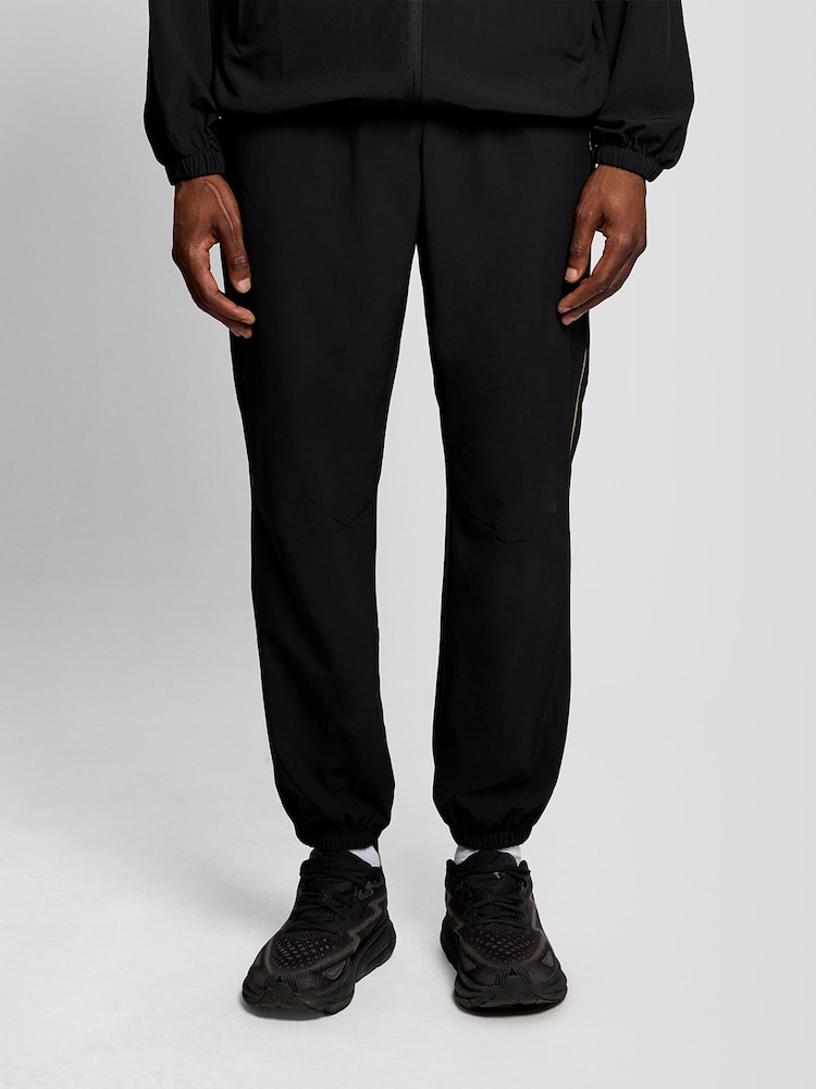 Lyle & Scott Black Striped Trackies Trousers - Image 1 of 6 Lyle & Scott Black Striped Trackies Trousers - Image 1 of 6