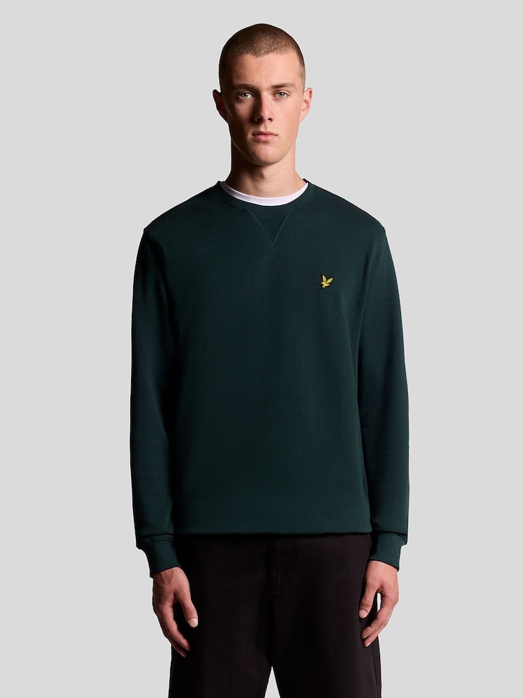 Lyle & Scott Dark Green Crew Neck Sweatshirt - Image 1 of 6