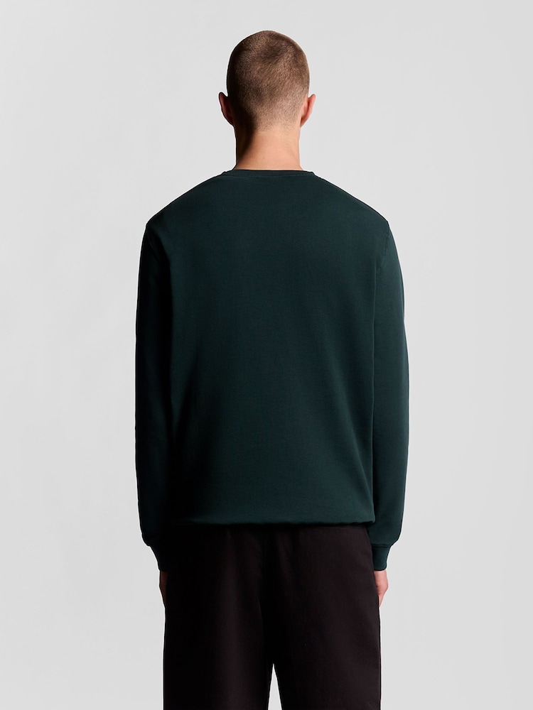 Lyle & Scott Dark Green Crew Neck Sweatshirt - Image 2 of 6