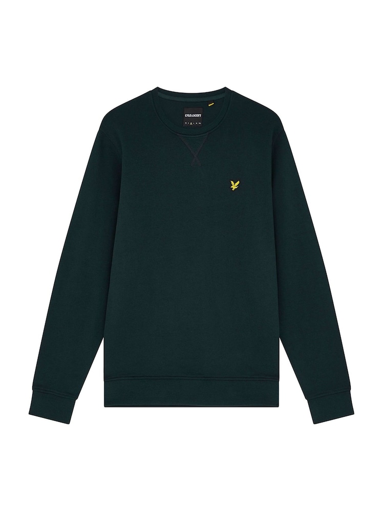Lyle & Scott Dark Green Crew Neck Sweatshirt - Image 6 of 6