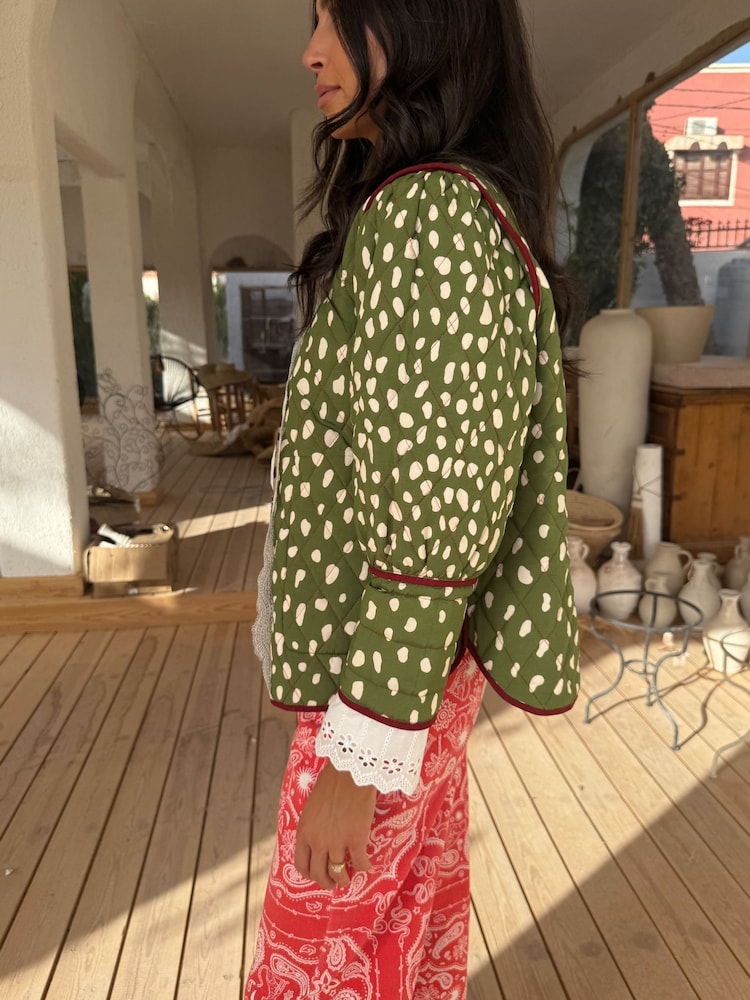 Never Fully Dressed Green Dallas Reversible Jacket - Image 4 of 4