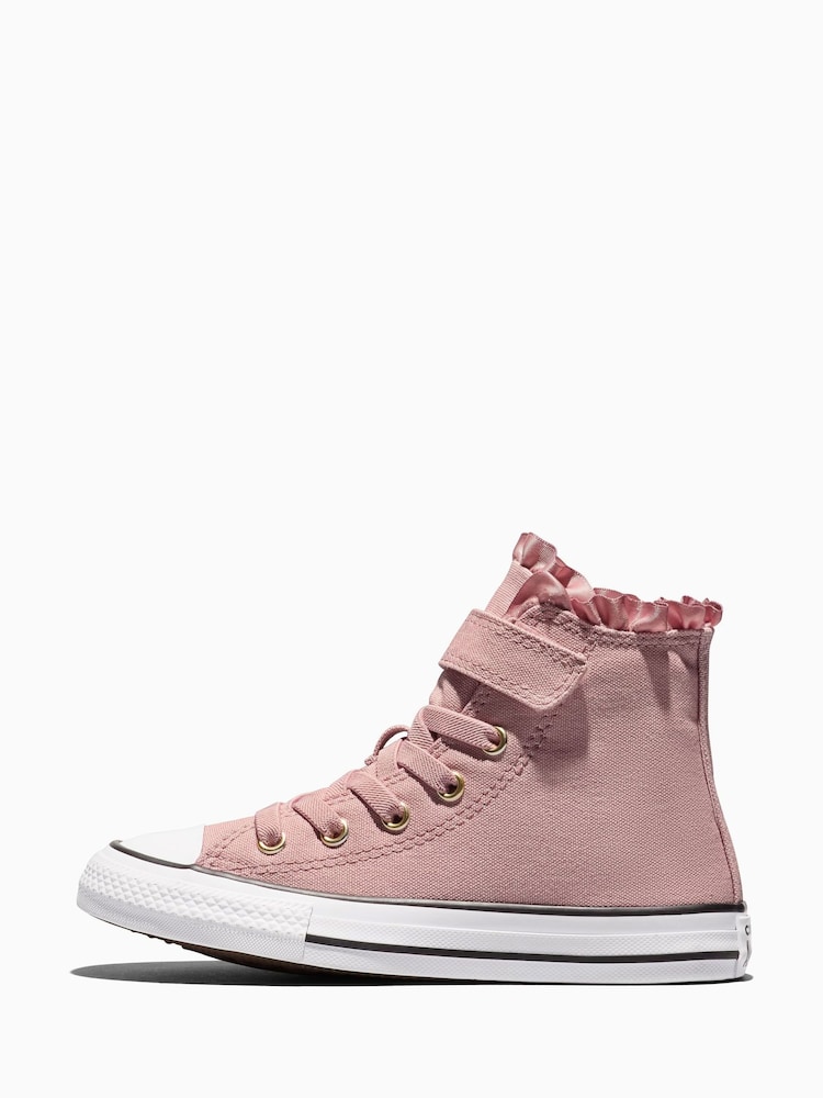Converse Pink Chuck Taylor All Star Frills High Trainers - Image 2 of 6 Converse Pink Chuck Taylor All Star Frills High Trainers - Image 2 of 6