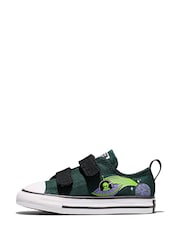 Converse Green Chuck Taylor All Star Alien UFO Low Top Trainers - Image 2 of 6