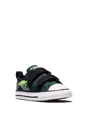 Converse Green Chuck Taylor All Star Alien UFO Low Top Trainers - Image 3 of 6