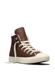 Converse Chuck Taylor Cozy Leather High Trainers - Bild 7 von 7