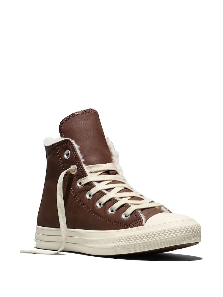 Converse Chuck Taylor Cozy Leather High Trainers - Bild 7 von 7 Converse Chuck Taylor Cozy Leather High Trainers - Bild 7 von 7