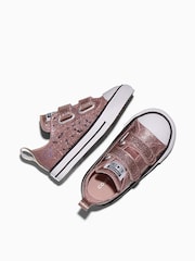 Converse Pink Chuck Taylor Glitter Sequins Low Trainers - Image 5 of 6