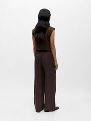 OBJECT Brown Tailored Trousers - Image 2 of 4