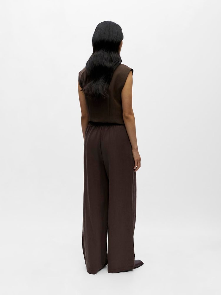 OBJECT Brown Tailored Trousers - Image 2 of 4