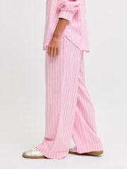 JJXX Linen High Rise Trousers with Pinstripe - תמונה 3 מתוך 5