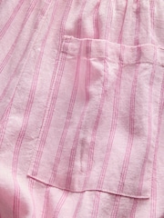 JJXX Linen High Rise Trousers with Pinstripe - תמונה 4 מתוך 5