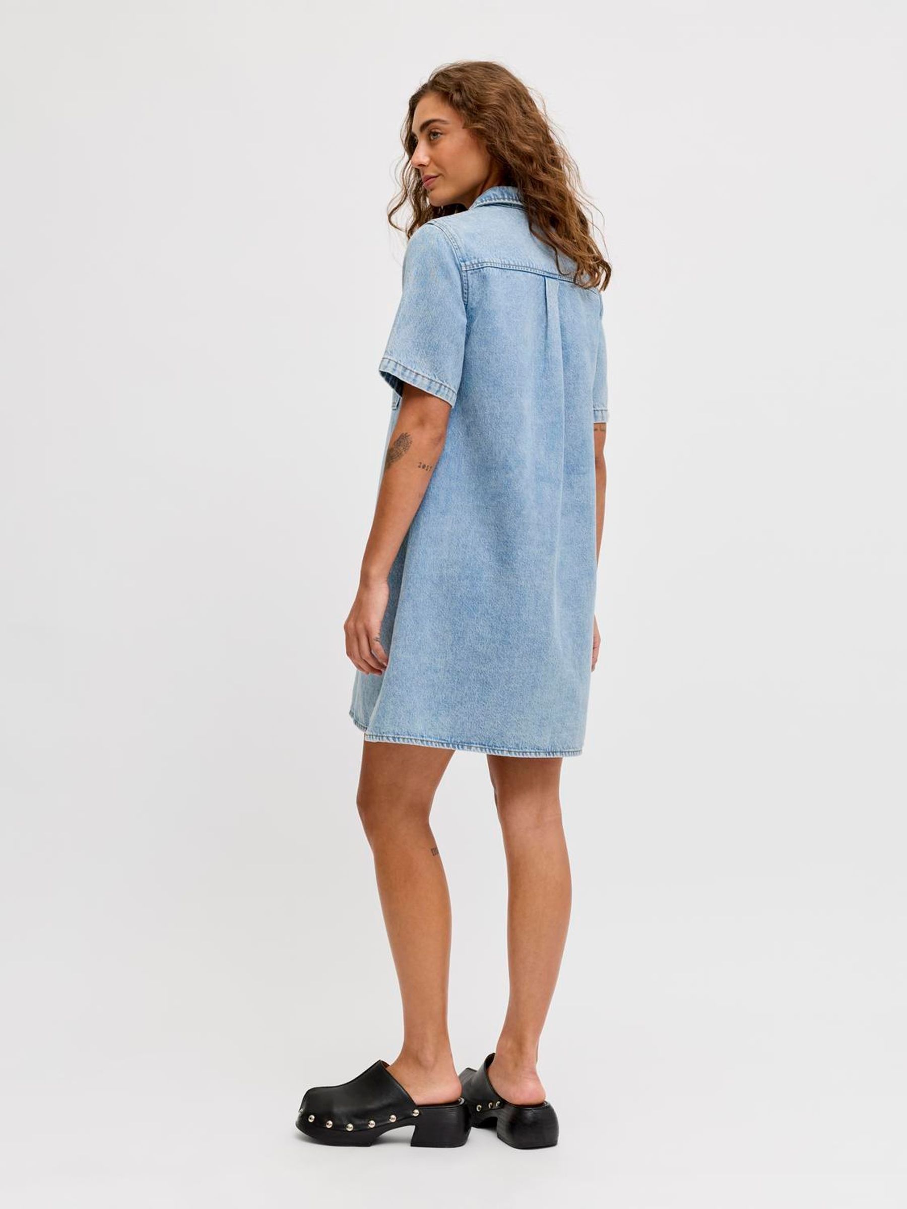 Buy JJXX Short Sleeve Denim Dress з сайту Next Ukraine