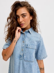 JJXX Short Sleeve Denim Dress - Attēls 3 no 5