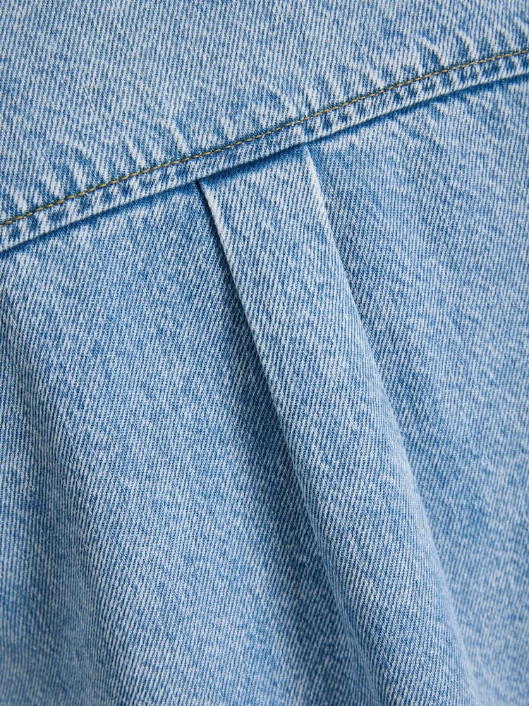 JJXX Short Sleeve Denim Dress - Attēls 5 no 5 JJXX Short Sleeve Denim Dress - Attēls 5 no 5