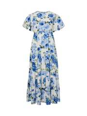 Y.A.S White Tiered Midi Dress - Image 1 of 2