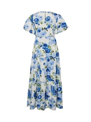 Y.A.S White Tiered Midi Dress - Image 2 of 2