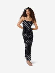 NOISY MAY Black Sleeveles Spot Print Maxi Dress - Image 5 of 9