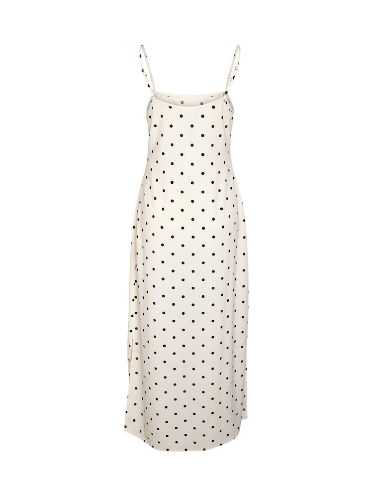 NOISY MAY White Sleeveles Spot Print Maxi Dress - Image 2 of 8