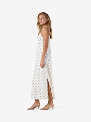 NOISY MAY White Sleeveles Spot Print Maxi Dress - Image 4 of 8