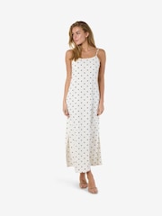 NOISY MAY White Sleeveles Spot Print Maxi Dress - Image 5 of 8
