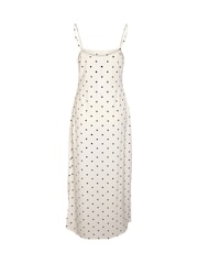 NOISY MAY White Sleeveles Spot Print Maxi Dress - Image 7 of 8