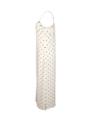 NOISY MAY White Sleeveles Spot Print Maxi Dress - Image 8 of 8