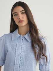 Көк - Қысқа жеңді жейде - 7суретінің 4 суреті
