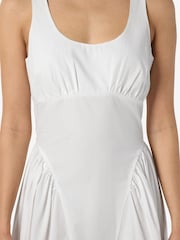NOISY MAY White Strap Midi Poplin Dress - Image 4 of 4
