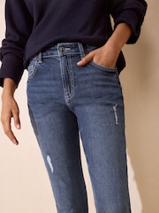 Friends Like These Dark Wash Skinny Ankle Grazer Denim Jeans - Image 3 of 4