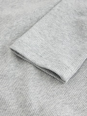 Grey Marl Fitted Long Sleeve Rib Top (3-16yrs) - Image 6 of 7