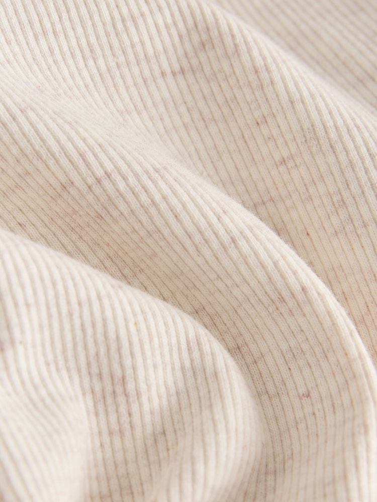 Oatmeal Fitted Long Sleeve Rib Top (3-16yrs) - Image 7 of 7 Oatmeal Fitted Long Sleeve Rib Top (3-16yrs) - Image 7 of 7