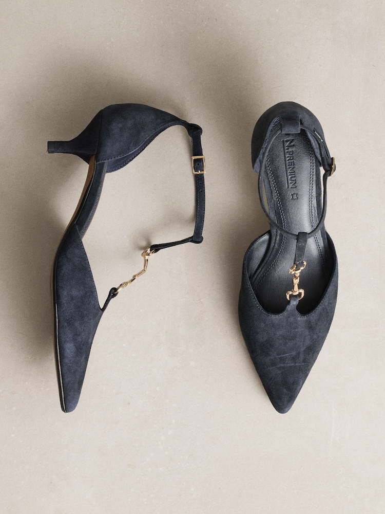 საზღვაო ძალები - N. Premium Suede Leather T Bar Heels - სურათი 2 5-დან საზღვაო ძალები - N. Premium Suede Leather T Bar Heels - სურათი 2 5-დან
