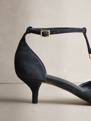 საზღვაო ძალები - N. Premium Suede Leather T Bar Heels - სურათი 3 5-დან